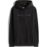 Tommy Jeans, Heren, Sweatshirts & Hoodies, Zwart, Maat: XS Katoen,