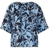 s.Oliver - Blouse - Viscoseblend - Ruches - Korte Raglanmouwen