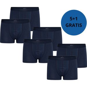 Beeren Bodywear Jongens Boxer Short Comfort Feeling 6-pack Navy maat 122/128