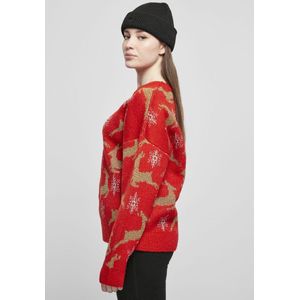 Urban Classics - Oversized Kersttrui - L - Rood