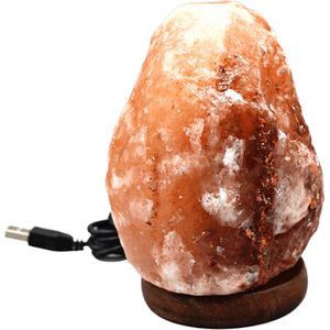 USB Himalaya Zoutlamp - Oranje - 1kg
