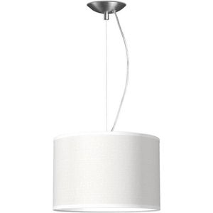 Home Sweet Home hanglamp Bling - verlichtingspendel Deluxe inclusief lampenkap - lampenkap 30/30/20cm - pendel lengte 100 cm - geschikt voor E27 LED lamp - wit