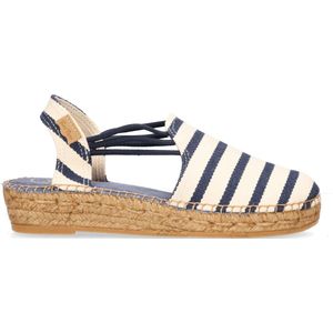 Toni Pons Norma Dames Espadrilles Cru/Mari | Wit | Canvas | Maat 39 | NORMAcrumari