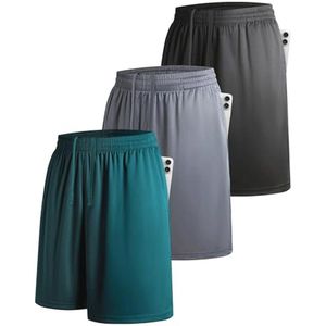 Set van 3 comfortabele sportshorts voor heren met zakken