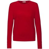 Street One - Dames Trui - Rood - Met Knoopdetail