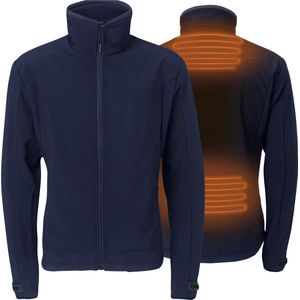 Verwarmde Softshell Jas - Regular Fit voor mannen - Met extra warme fleecevoering - Rapid power technologie - blauw