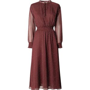 Pepe Jeans Mariette Midi-jurk Met Lange Mouwen Rood L Vrouw