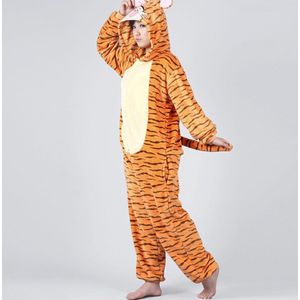 Tijger onesie maat M - Dieren – Verkleedkleren - kinderen - jongens - meisjes - Huispak