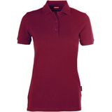 Women's Heavy Polo 'Performance' met korte mouwen Bordeaux - M