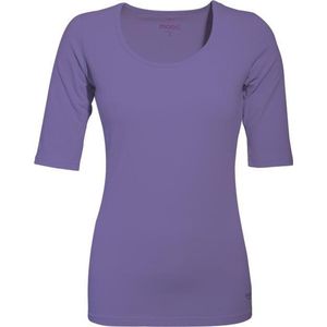 MOOI! Company - Dames T-shirt Joyce - mouwtje tot de elleboog - Aansluitend model - Kleur Purple - XS