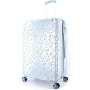 ELLE Harde Koffer / Trolley / Reiskoffer - 70 cm (Large) - Alors - Zilver