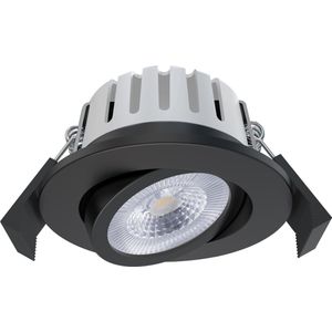 Ledvion LED Inbouwspot, Zwart, 5W, IP65, CCT, COB, Ø75mm, Dimbaar, Badkamer Inbouwspot, Plafond Inbouwspot, Dimbare LED Lamp, 5 Jaar Garantie