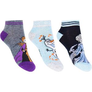 Disney Frozen Sneaker Sokken 3-Pack maat 31-34