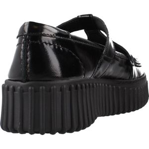 Clarks - Torhill Bar - Schoen - Zwart - Premium Lakleer