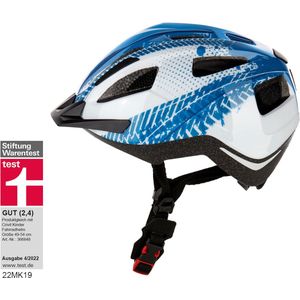 crivit Kinder fietshelm Helm Fiets helm crivit Fietshelm XS 46/51CM Wit/Blauw Extreem lichte en stabiele helm met 13 luchtkanalen voor een optimale luchtcirculatie