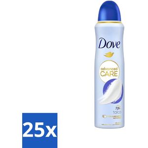 Dove - Deodorant - Spray Talco - Subtiele geur - 150 ml - Bulkverpakking - 25 stuks