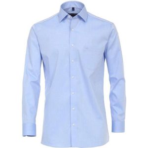 Casa Moda - Heren Overhemd - Strijkvrij - met Borstzakje - Regular fit - Navy