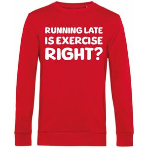 7431 - Sweater - Running late-Red-XS