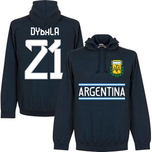 Argentinië Dybala 21 Team Hoodie - Navy - XXL