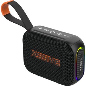 Xssive BSP20 Draadloze Bluetooth Speaker - Mini Speaker voor onderweg - 8W - Waterbestendig - Stereo Geluid - Mini Bluetooth Speaker - Zwart