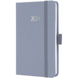 Sigel agenda 2024 - Jolie Feel - A6 - hardcover - 7 dagen / 2 pagina's - light lilac - SI-J4406