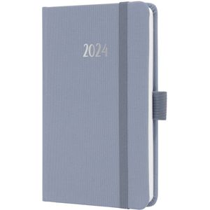 Sigel agenda 2024 - Jolie Feel - A6 - hardcover - 7 dagen / 2 pagina's - light lilac - SI-J4406