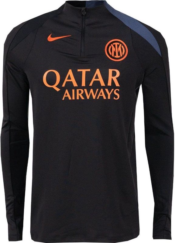 Nike - Inter Milan Strike - Trainingstrui - Zwart Donkerblauw Oranje - 1/4-Zip