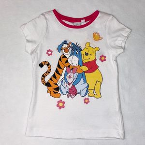 Winnie The Pooh Shirt Wit-Maat 128