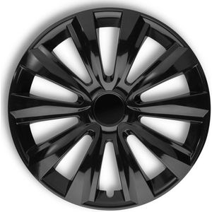 Wieldoppen - DELTA - Zwart - 15 inch - Set van 4