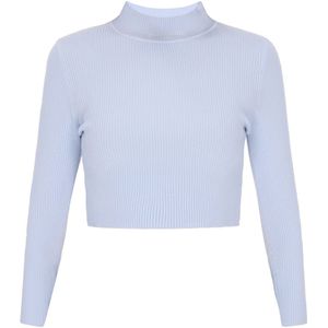 myMo - Comfy Collection - Jumper - Slim-fit - Cropped Silhouette - Elegant Stand-up Collar