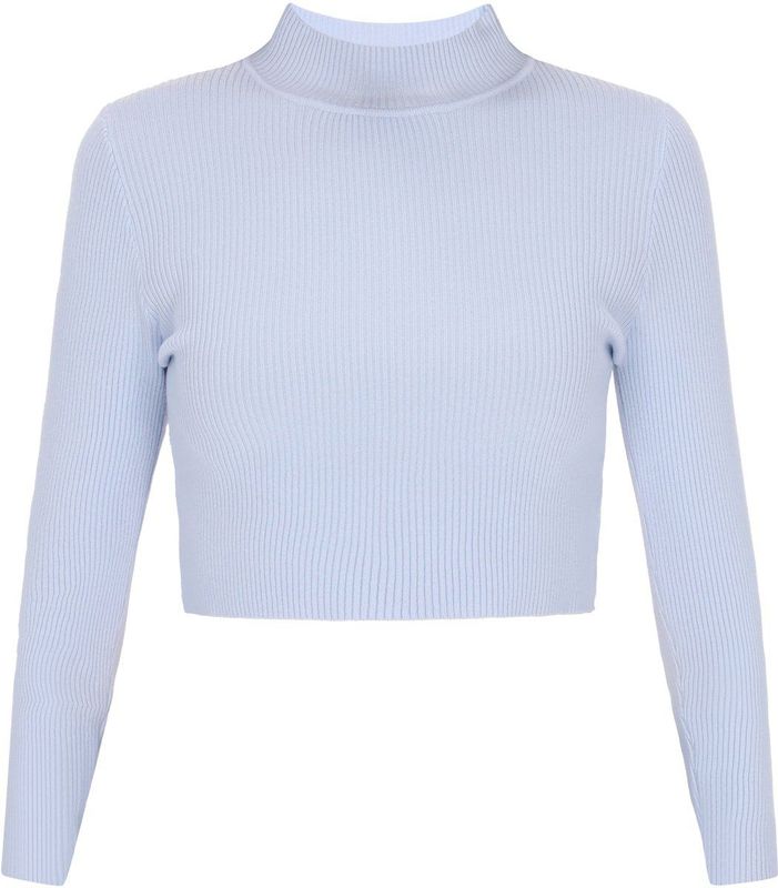 myMo - Comfy Collection - Jumper - Slim-fit - Cropped Silhouette - Elegant Stand-up Collar
