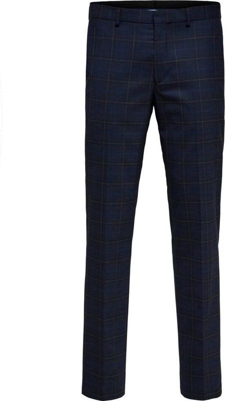 Selected - Slim Fit - Broek - Heren - 52% Gerecycled Polyester - 31% Wol - 14% Viscose - 3% Elastaan