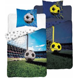 Kinderbeddengoed 160x200cm Voetbal - Lichtgevend in het Donker