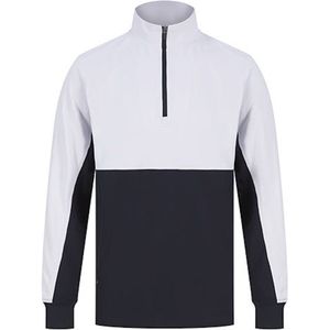 Adults 1/4 Zip Tracksuit Top met rits Navy/White - 3XL