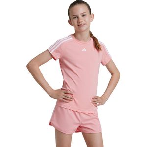 adidas Sportswear Train Essentials AEROREADY 3-Stripes Slim-Fit Training T-shirt - Kinderen - Roze- 164