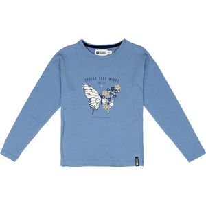 No Way Monday - Meisjes shirt - Blue - Maat 140