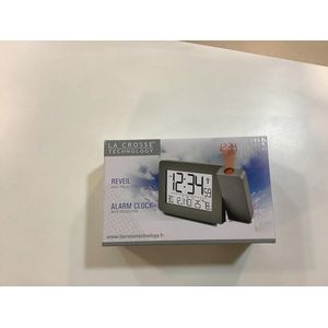 Wekkerradio met projectie en LED-display - Zilverkleurig