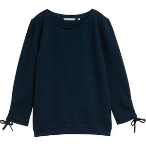 TOM TAILOR DENIM - Sweatshirt - Petrol - Effen - Driekwart Mouw