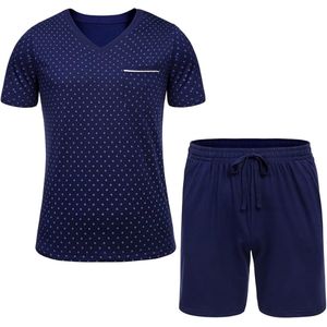 Pyjama Set - Heren - Hoogwaardig Katoen - Stijlvol - Voor warme en kouden nachten