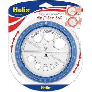 Cirkel en Hoekmaker + Liniaal van Helix
