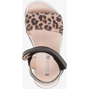 Blue Box meisjes sandalen met luipaardprint - Bruin - Maat 28