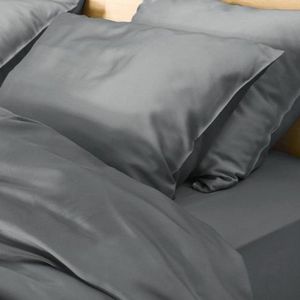 KOALA HUG Kussensloop 100% Tencel Lyocell satijn, leisteen grijs 60x70 – Anti-allergie, Hypoallergeen | Temperatuurregulerend | Zacht voor huid & haar | 100% Plantaardig | Plasticvrij