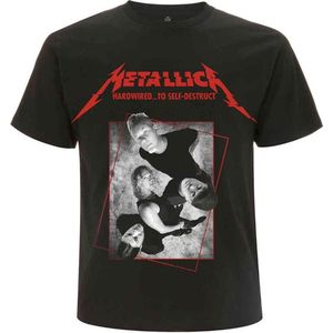 Metallica - Hardwired Band Concrete Heren T-shirt - XL - Zwart