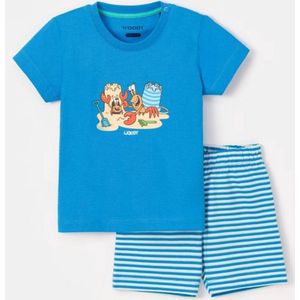 Woody pyjama jongens - kreeft - blauw