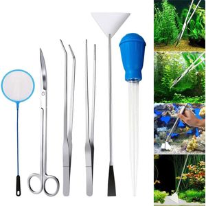 Aquarium aquascaping set - 6-delige set voor eenvoudig onderhoud en verzorging van aquariumplanten