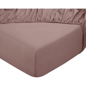 Hoeslaken - 100% natuurlijk katoen - 140x200 - oud roze