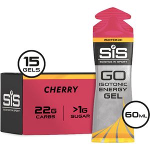Science in Sport - SiS Go Isotonic Energygel - Energie gel - Isotone Sportgel - Cherry Smaak - 15 x 60ml