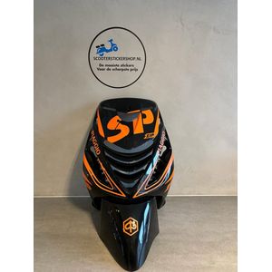 Piaggio Zip Stickerset - Piaggio Zip SP set - Zip SP - Scootersticker - Scooter Accessoires - Voorkap - Mat Oranje
