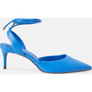 Mangará Jaborandi Dames sandalen Geitenleer - 6.5cm Hak - Blauw- Maat 40