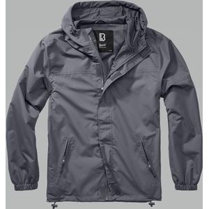 Brandit Herren Jacke Summer Windbreaker Frontzip Anthrazit-S